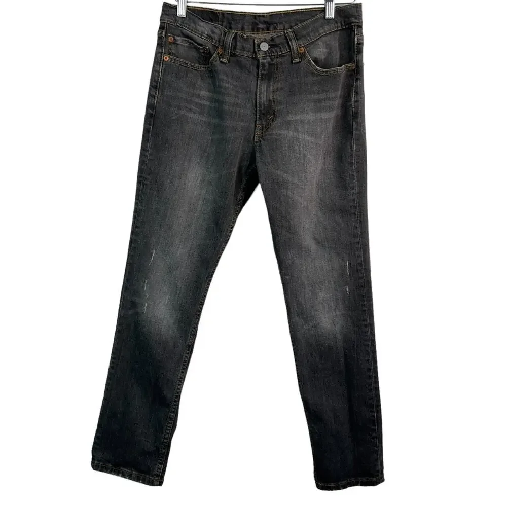 Levi’s 511 Black Charcoal Distressed Slim Fit Jean size W30 x L33